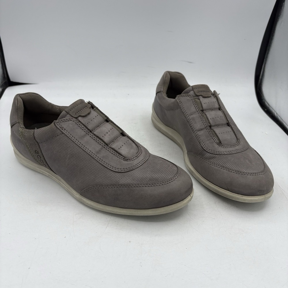 Ecco Shoes Womens‎ Size 8 EU 39 Leather Sneaker Slip On Walk Comfort